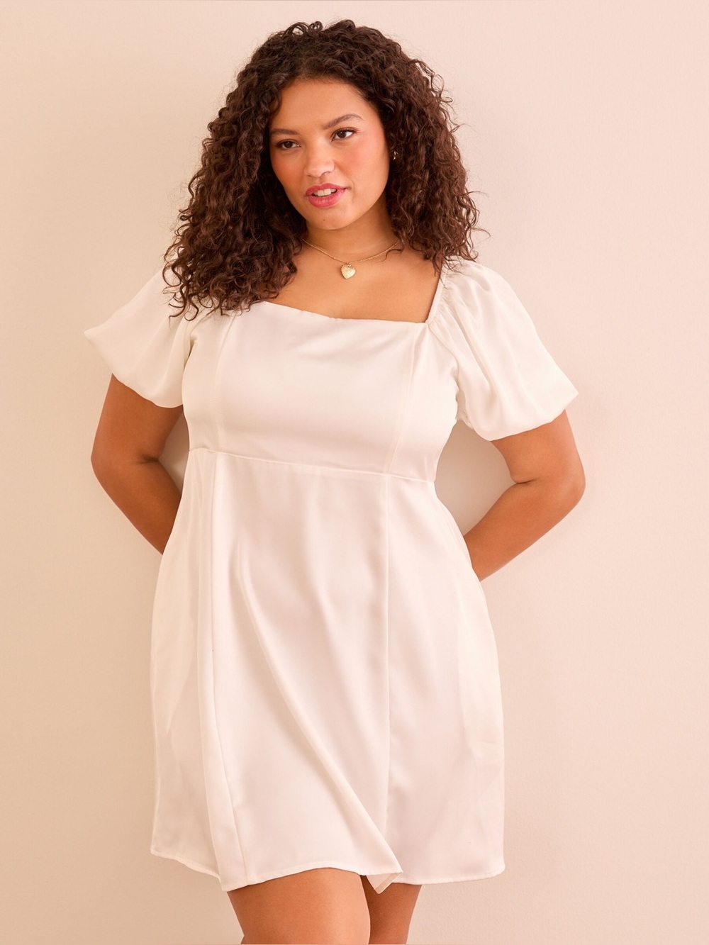 Adult Nadia Satin Dress 2X